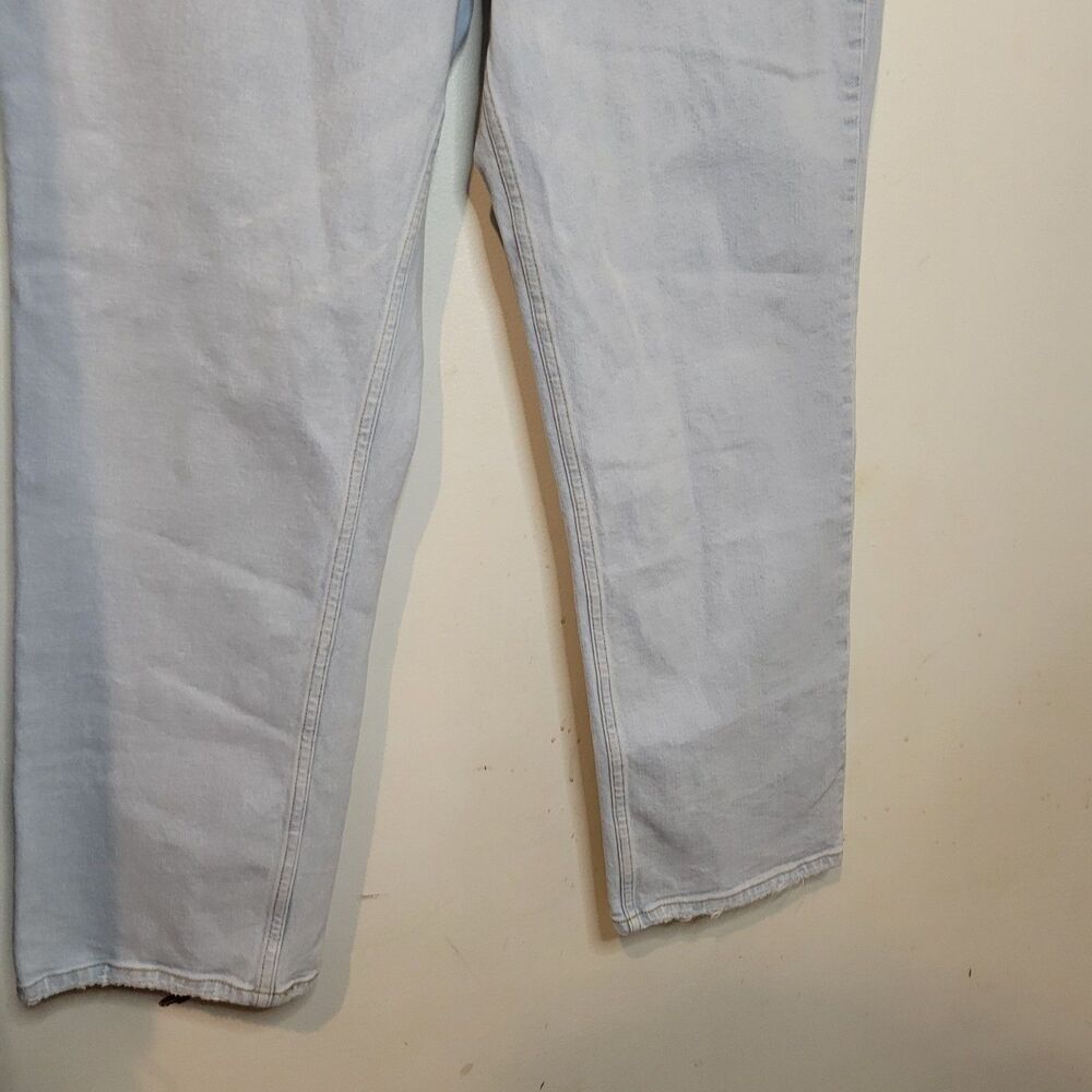 Abercrombie & Fitch Curve Love Women's Ultra High-Rise Ankle Straight Jeans sz30 - Picture 3 of 8